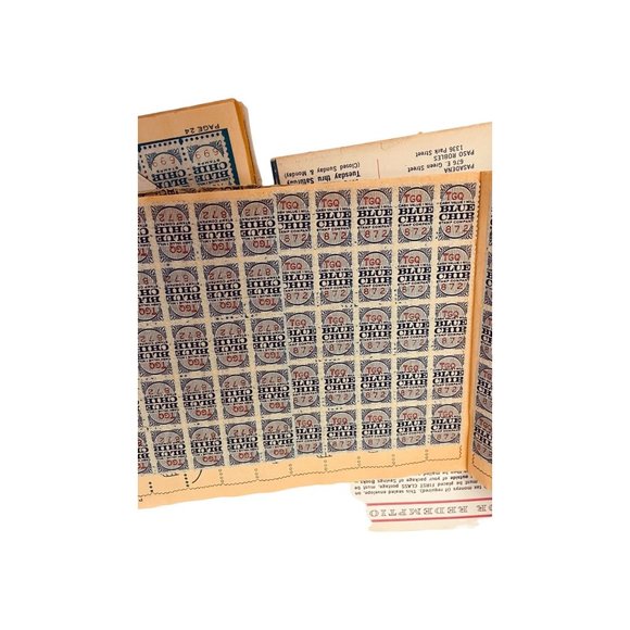 Vintage Blue Chip Savings Book Regular and Super Ten Stamps 1960 Blue - Picture 5 of 8